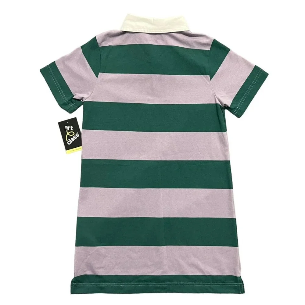 NEW Art Class Sz M Rugby Striped Polo Dress